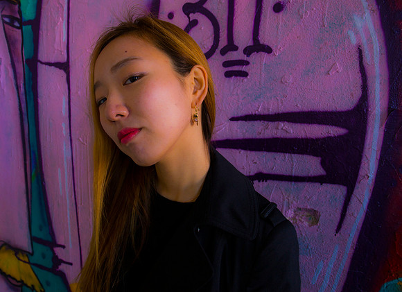 Portrait of So Hee at the Continental Warehouse in Hanover, Germany