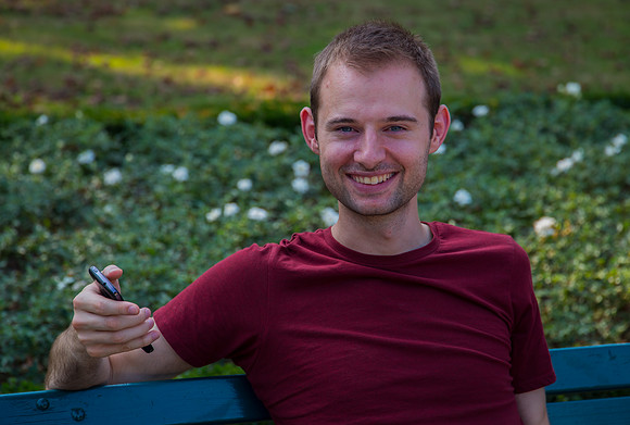 Portrait of Arnaud at Herrenhausen Gardens in Hanover, Germany