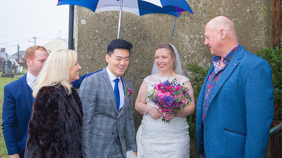 Bride and groom wedding portrait in Cork, Ireland 8