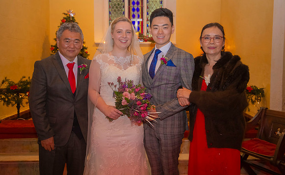 Bride and groom wedding portrait in Cork, Ireland 11