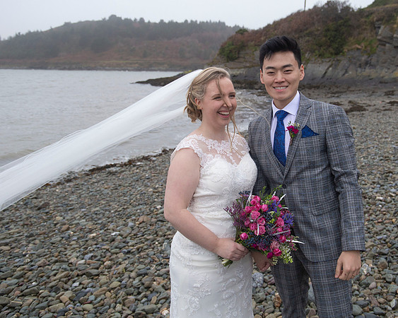 Bride and groom wedding portrait in Cork, Ireland 13