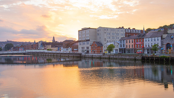 St Patrick's Quay waterfront in Cork City, view 2