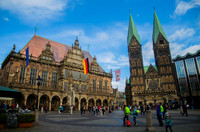Town Hall and Saint Peters Church