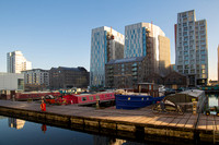 Dublin Docklands Reflections at Blue Hour, Dublin, Ireland