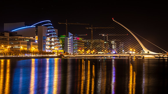 Samuel Beckett Bridge and Convention Centre Dublin, Dublin, Ireland