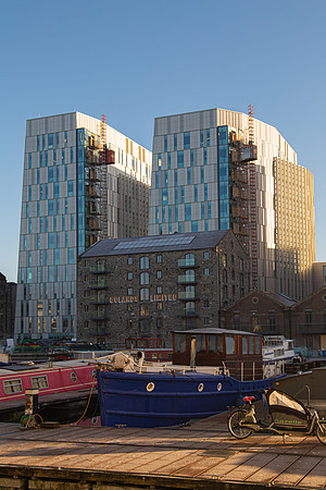 Dublin Docklands Bridge and Waterfront, Dublin, Ireland