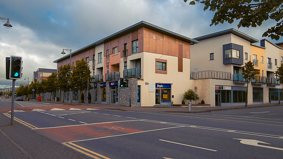 Street scene in Ballincollig Village, County Cork, Ireland