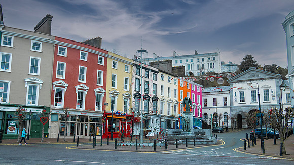 Street scene in Cobh, County Cork, Ireland
