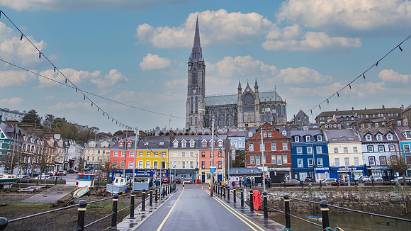 Christmas lights in Cobh, County Cork, Ireland