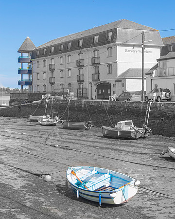 Boat moored in Youghal, County Cork, Ireland