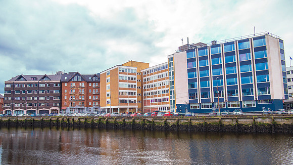 Cork Docklands waterfront scene, view 2